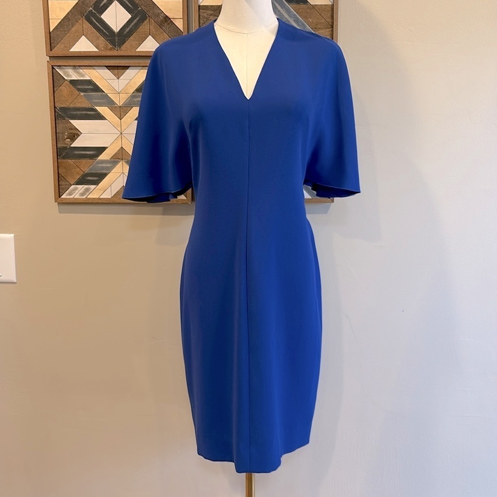 Ralph Lauren Purple Label Royal Blue Dress Spring 2018 Collection 6 EUC - Picture 3 of 13